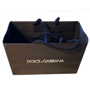 DOLCE & GABBANA   Paper Gift Bag Sz: 10” x 6.5” x 5”
